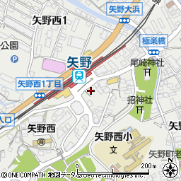ボディケア８エイト矢野店周辺の地図