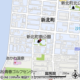 新北町北公園トイレ周辺の地図