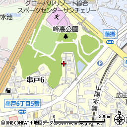 グリーンシティ串戸周辺の地図