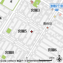 広島県廿日市市宮園周辺の地図