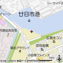 広島県廿日市市木材港北2周辺の地図