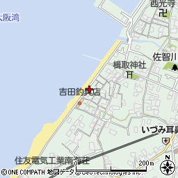 大阪府阪南市鳥取1626周辺の地図