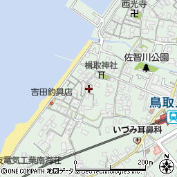 大阪府阪南市鳥取712周辺の地図