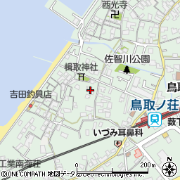 大阪府阪南市鳥取707周辺の地図