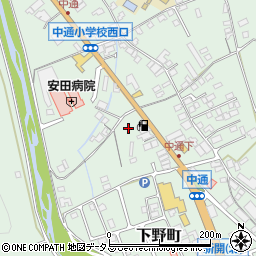 広島県竹原市下野町周辺の地図