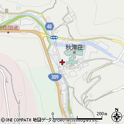 吉野警察署　秋野駐在所周辺の地図