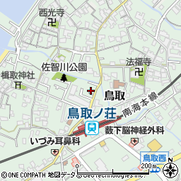 大阪府阪南市鳥取674周辺の地図