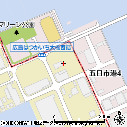 広島県廿日市市木材港北12周辺の地図