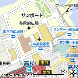 高松シンボルタワー周辺の地図