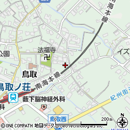 大阪府阪南市鳥取1232周辺の地図