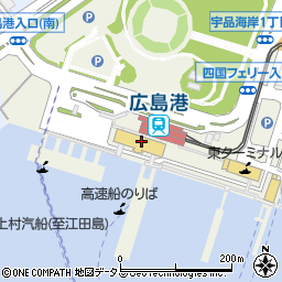 宇品海運株式会社　旅行センター周辺の地図