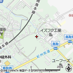 大阪府阪南市鳥取223周辺の地図