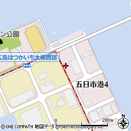 広島県広島市佐伯区五日市港周辺の地図