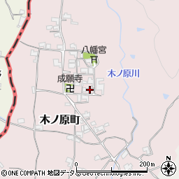 木ノ原簡易郵便局周辺の地図