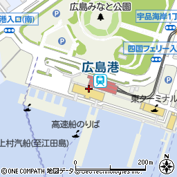 広島（宇品）港ＦＴ（瀬戸内海汽船）周辺の地図