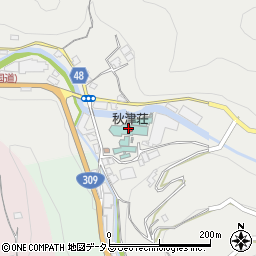 秋津荘周辺の地図