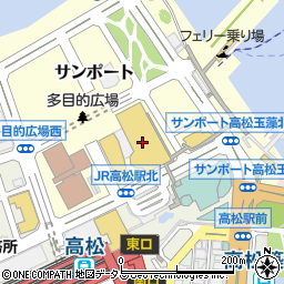 香港亭 サンポート高松店周辺の地図