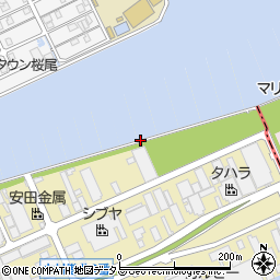 広島県廿日市市木材港北4周辺の地図