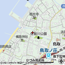 大阪府阪南市鳥取695周辺の地図