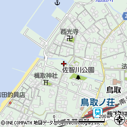 大阪府阪南市鳥取696周辺の地図