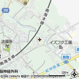 大阪府阪南市鳥取1250周辺の地図