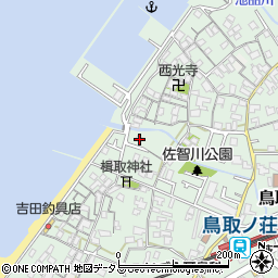 大阪府阪南市鳥取701周辺の地図