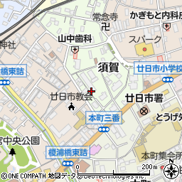 広島県廿日市市須賀7周辺の地図