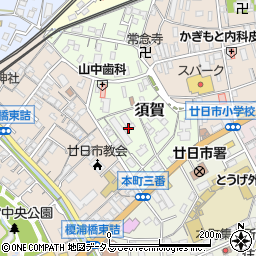 広島県廿日市市須賀7-4周辺の地図