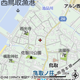 大阪府阪南市鳥取1199周辺の地図