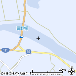 粟野川周辺の地図