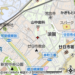 広島県廿日市市須賀7-30周辺の地図