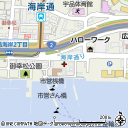 広島南警察署宇品海岸交番周辺の地図