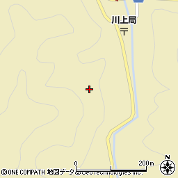 山口県萩市川上筏場周辺の地図