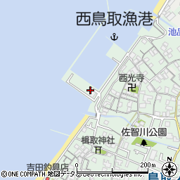大阪府阪南市鳥取1718周辺の地図