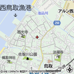 大阪府阪南市鳥取1166周辺の地図