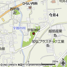 宇智神社周辺の地図