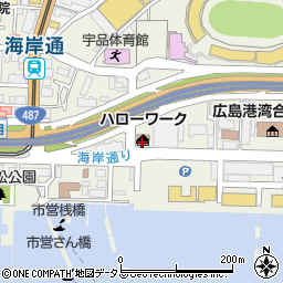 広島東公共職業安定所宇品分庁舎周辺の地図