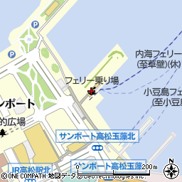 高松港ＦＴ（国際フェリー）周辺の地図
