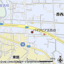 ファミリーマート高松香西北店周辺の地図