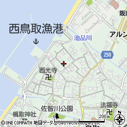 大阪府阪南市鳥取1108周辺の地図