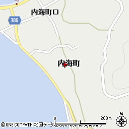 広島県福山市内海町周辺の地図
