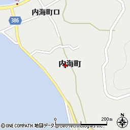 広島県福山市内海町周辺の地図