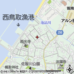 大阪府阪南市鳥取1109周辺の地図