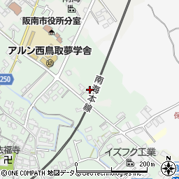大阪府阪南市鳥取57周辺の地図