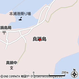 岡山県笠岡市真鍋島周辺の地図