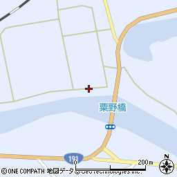 粟野橋周辺の地図