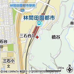 林間田園都市駅駐輪場周辺の地図