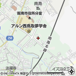 大阪府阪南市鳥取67周辺の地図
