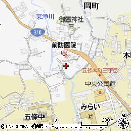 奈良県五條市釜窪町119周辺の地図