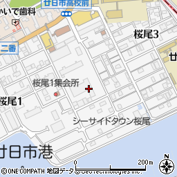 広島県廿日市市桜尾周辺の地図